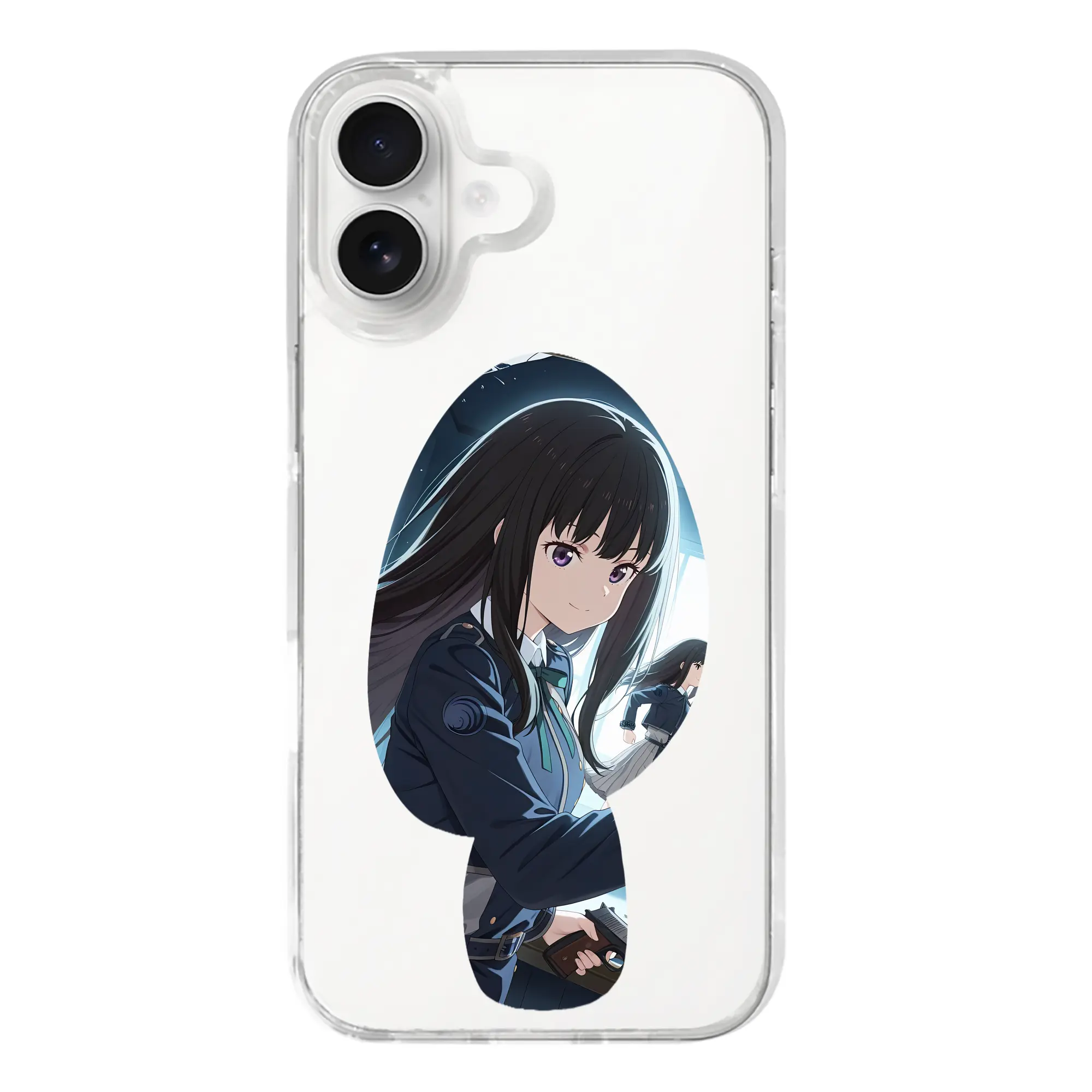 リコリス・リコイル グッズ,井ノ上たきな - iPhone 17シリーズ 透明スマホケース – 薄型・耐衝撃・精密フィット保護カバー